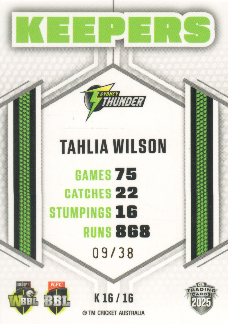 Tahlia Wilson back