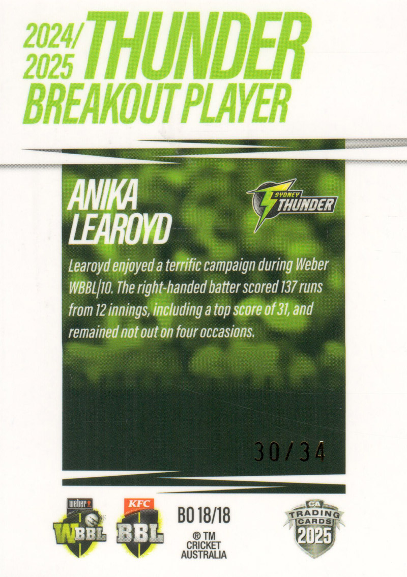 Anika Learoyd back