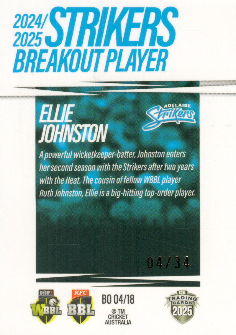 Ellie Johnston back