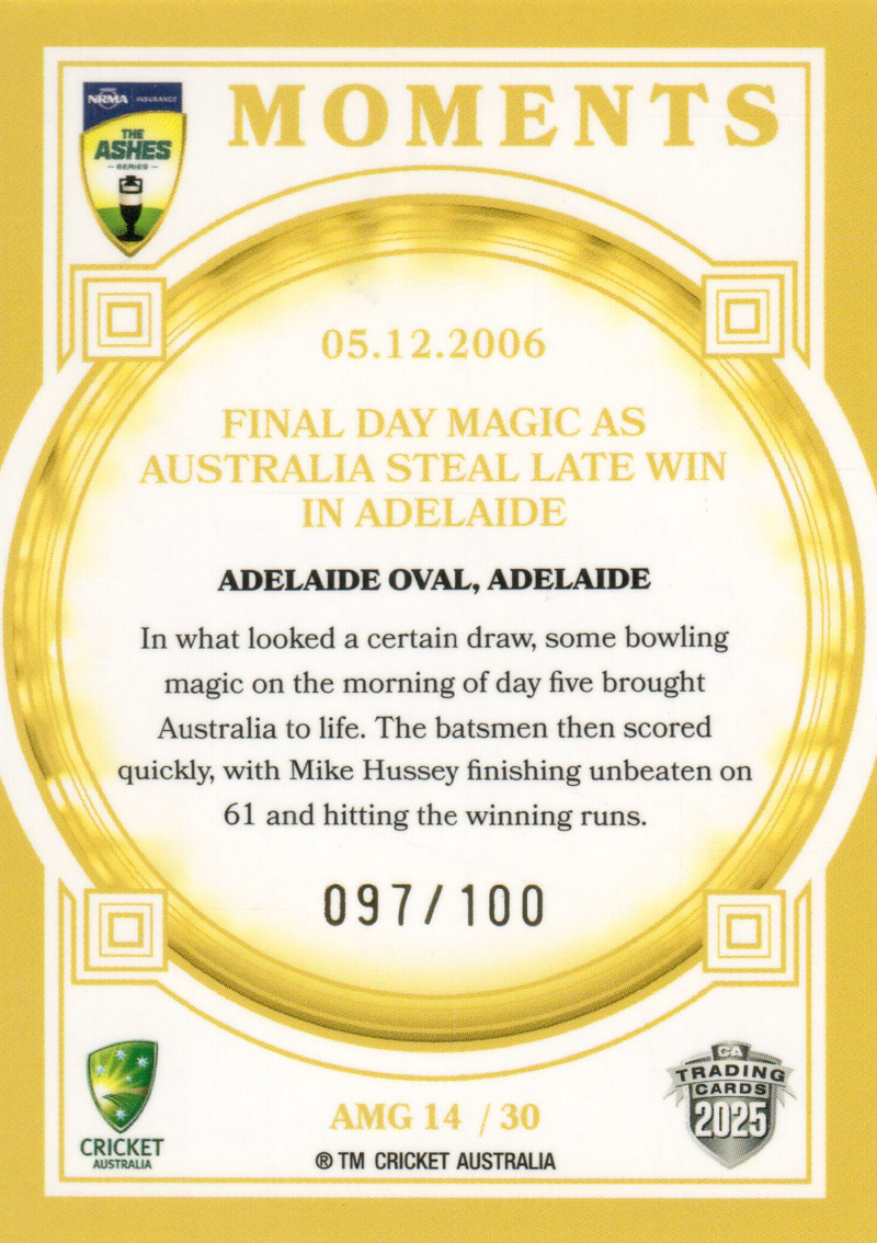 05.12.2006 - Adelaide Oval back