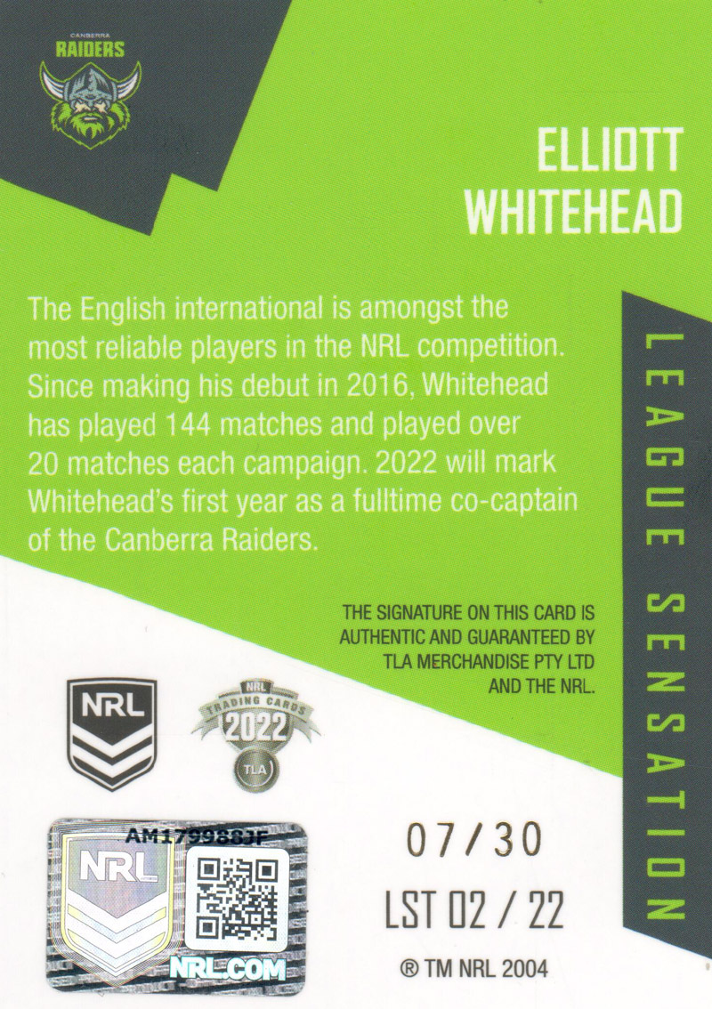 Elliot Whitehead back