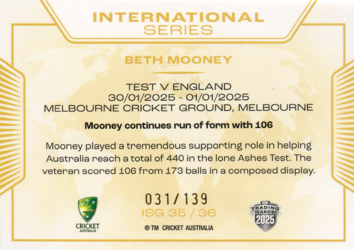 Beth Mooney back