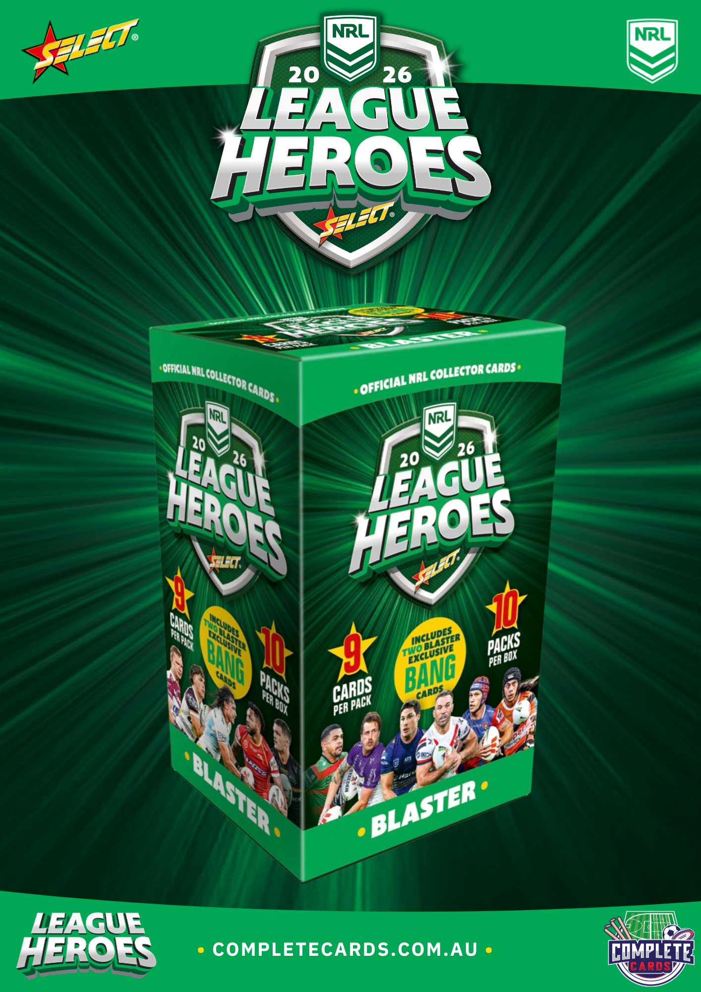 2026 NRL Select League Heroes - Blaster Box