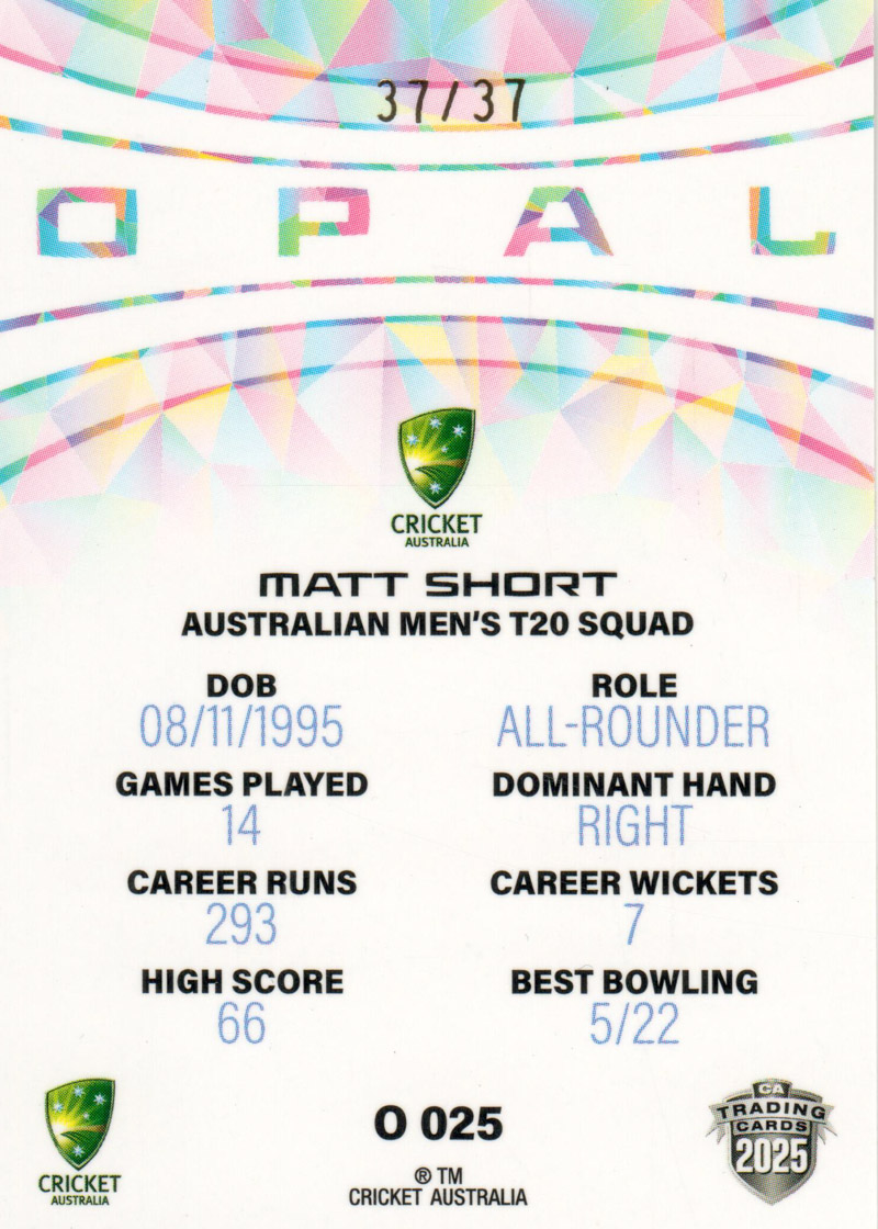 Matt Short back