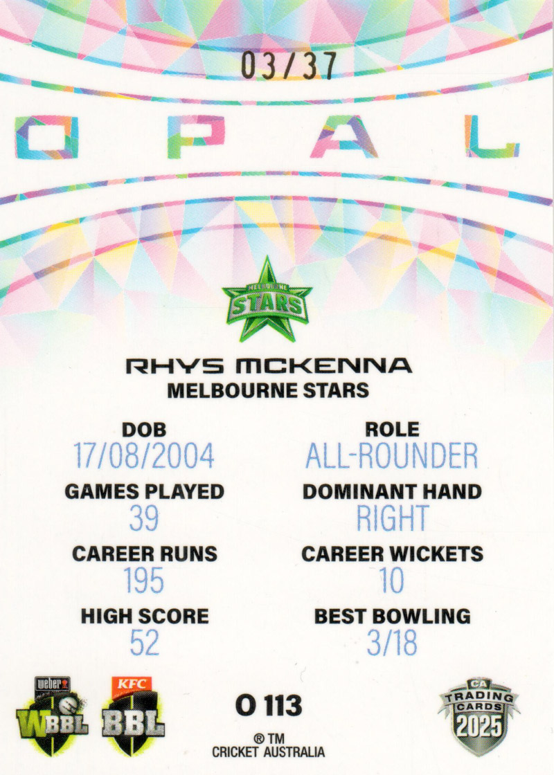 Rhys Mckenna back