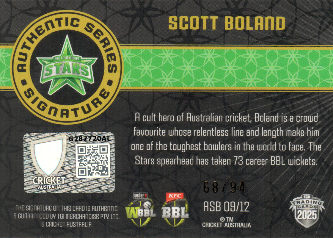 Scott Boland back