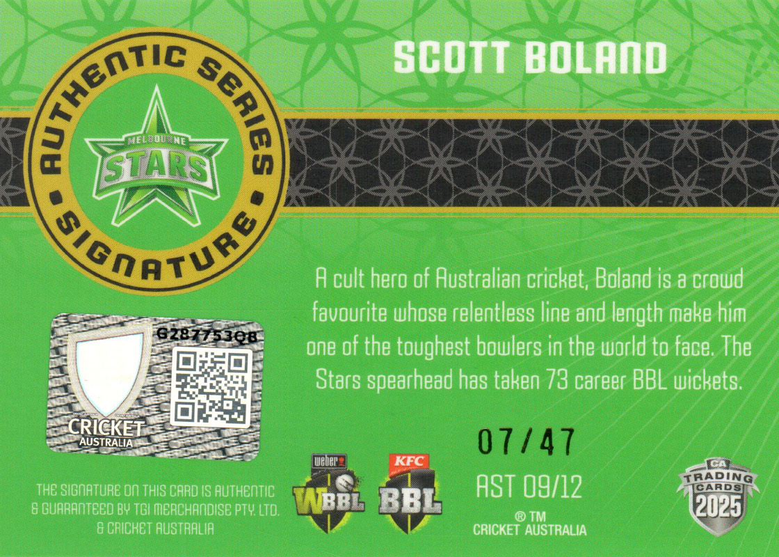 Scott Boland back