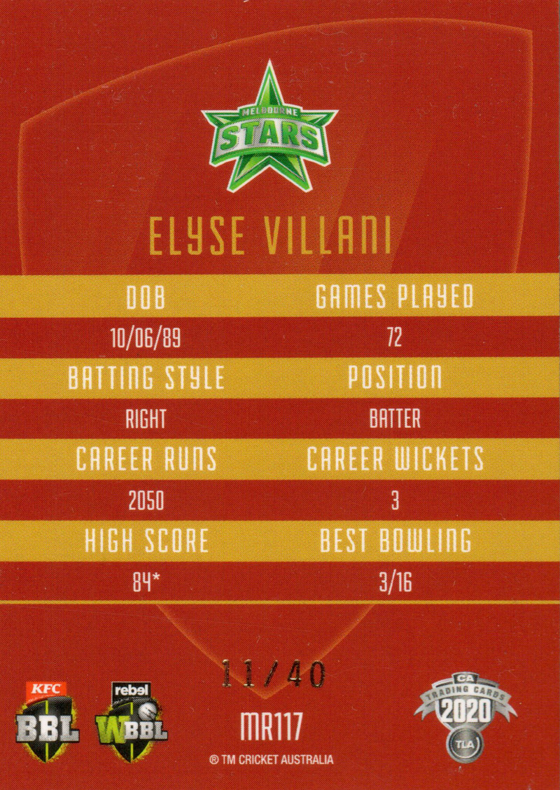 Elyse Villani back