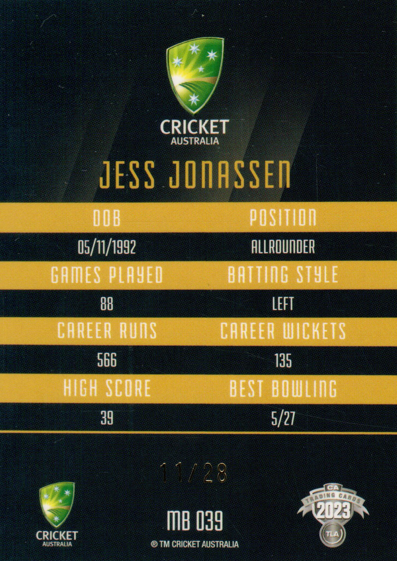 Jess Jonassen back