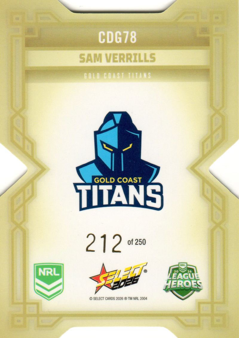 Sam Verrills back