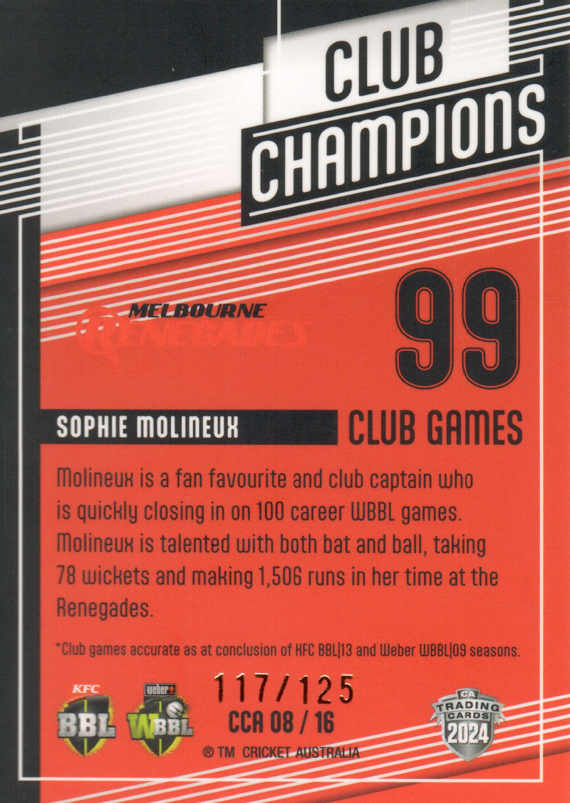 Sophie Molineux back