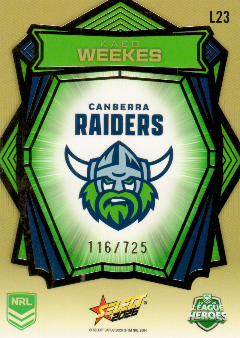 Kaeo Weekes back