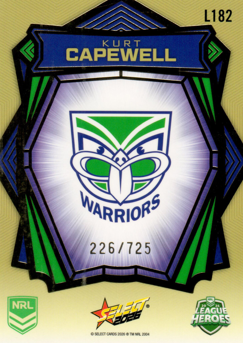 Kurt Capewell back