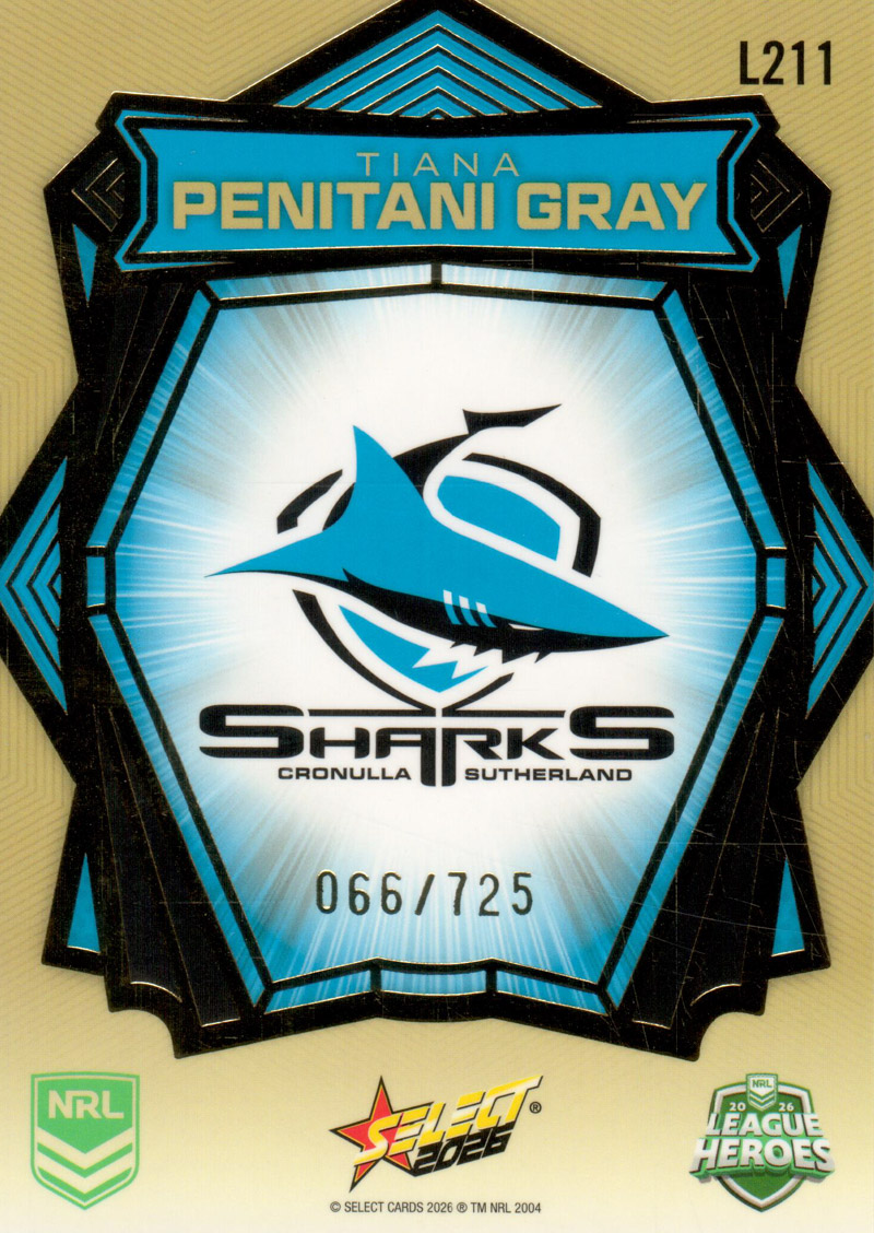 Tiana Penitani Gray back