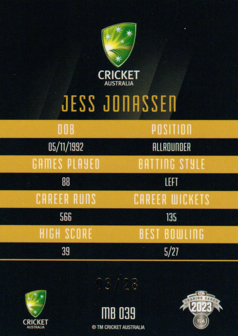 Jess Jonassen back