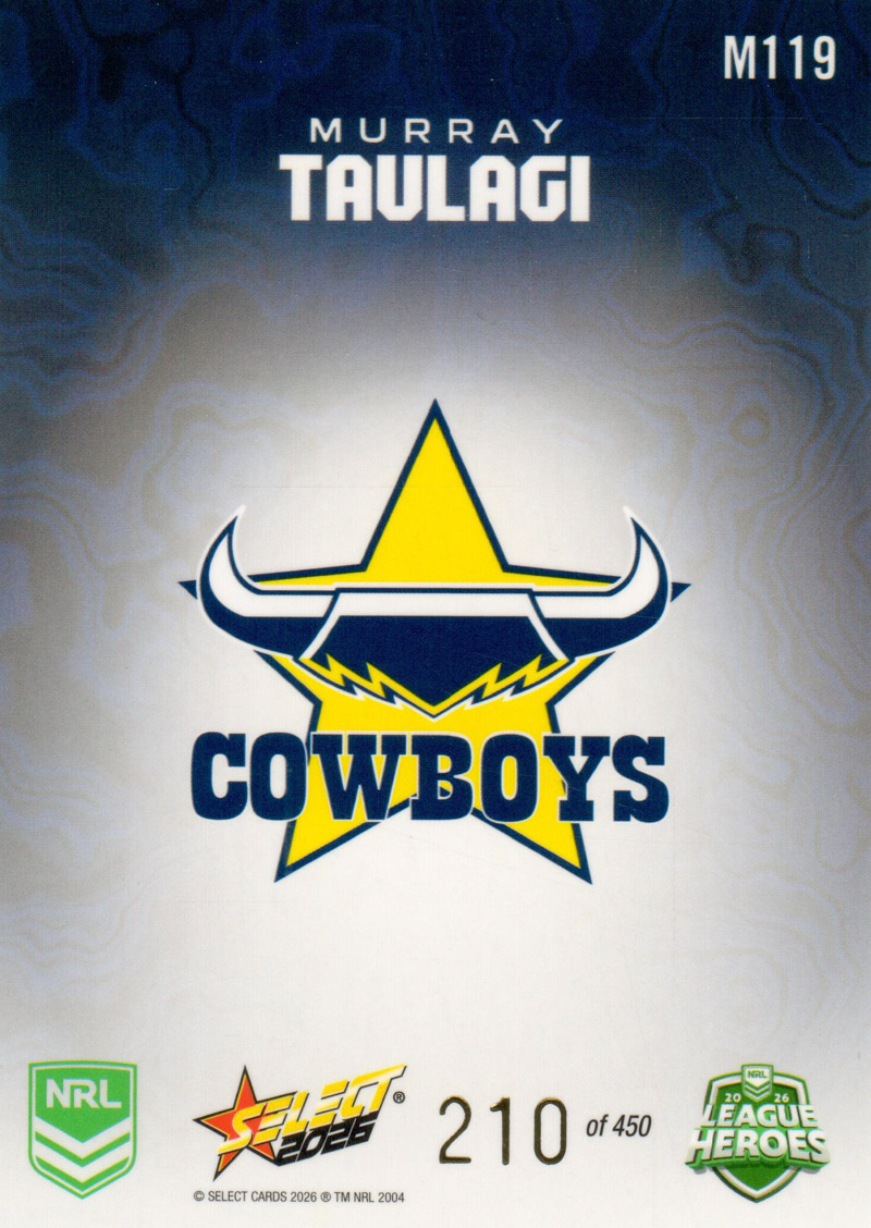Murray Taulagi back