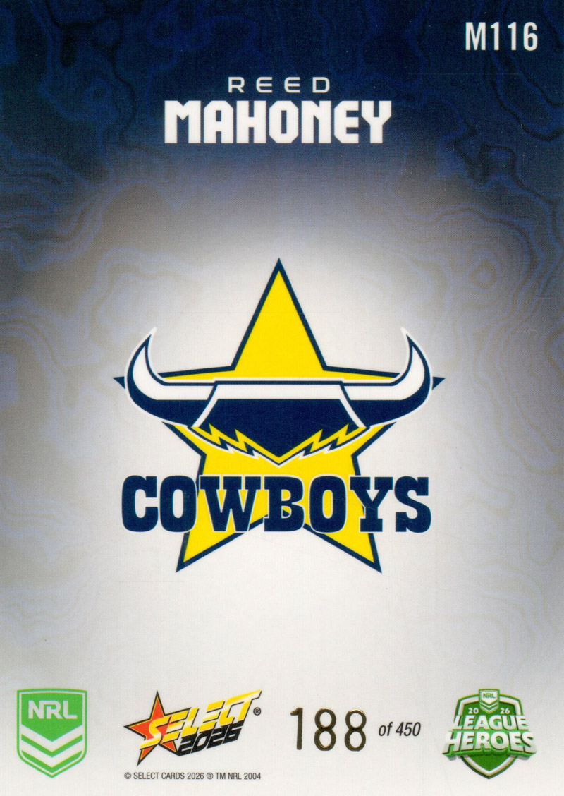 Reed Mahoney back