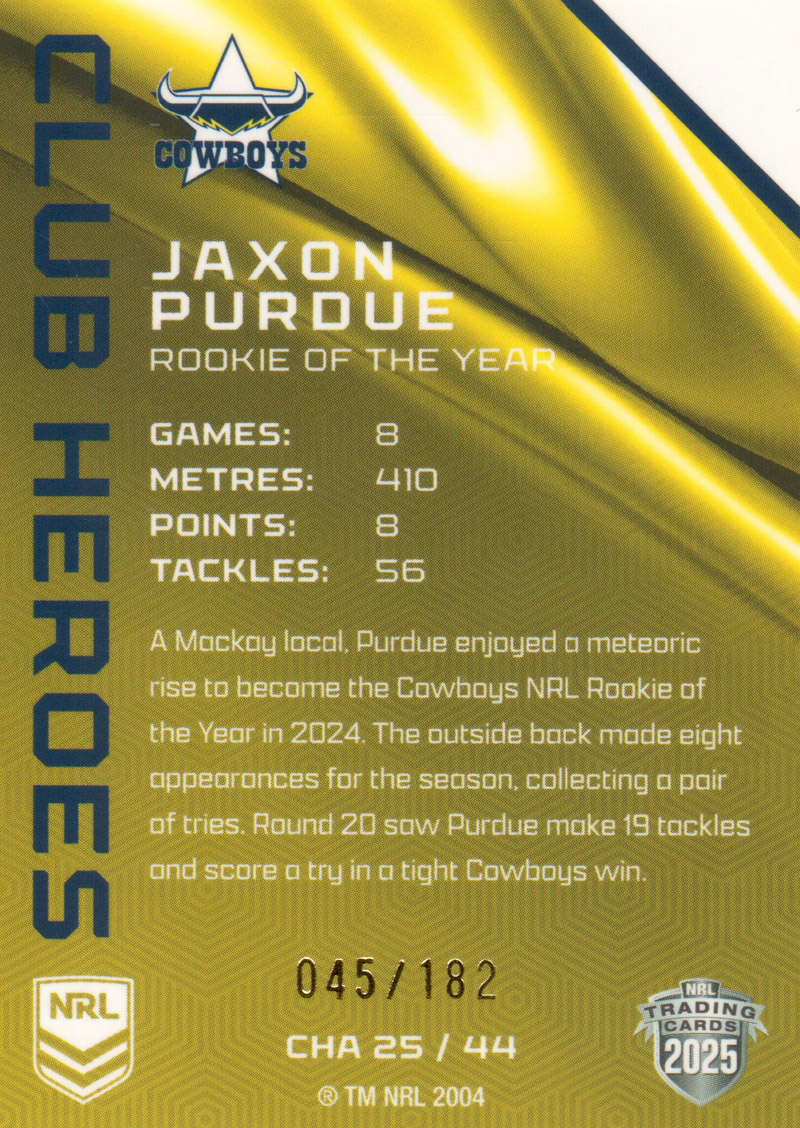 Jaxon Purdue back