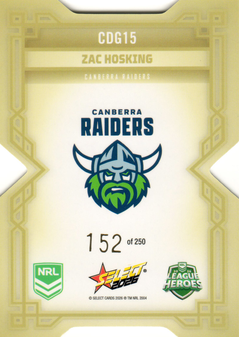Zac Hosking back