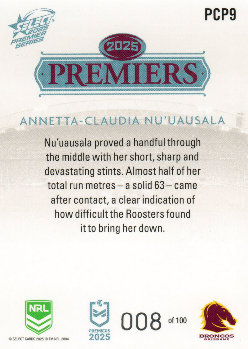 Annetta-Claudia Nu'uausala back