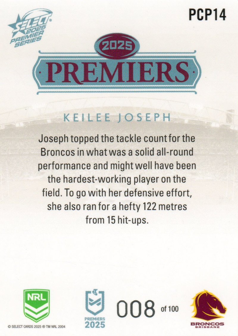 Keilee Joseph back