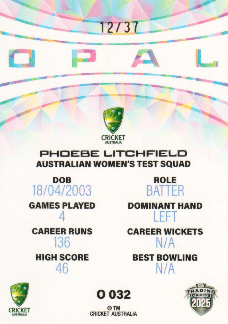 Pheobe Litchfield back