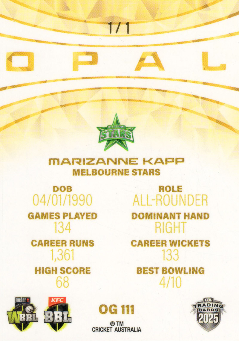 Marizanne Kapp back