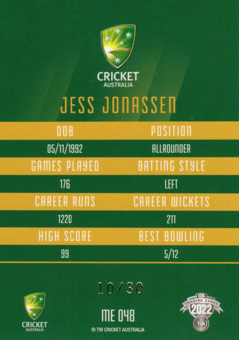 Jess Jonassen back