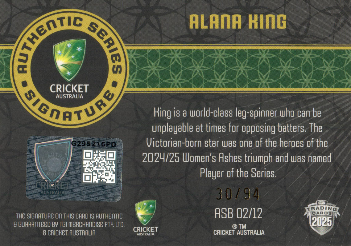 Alana King back