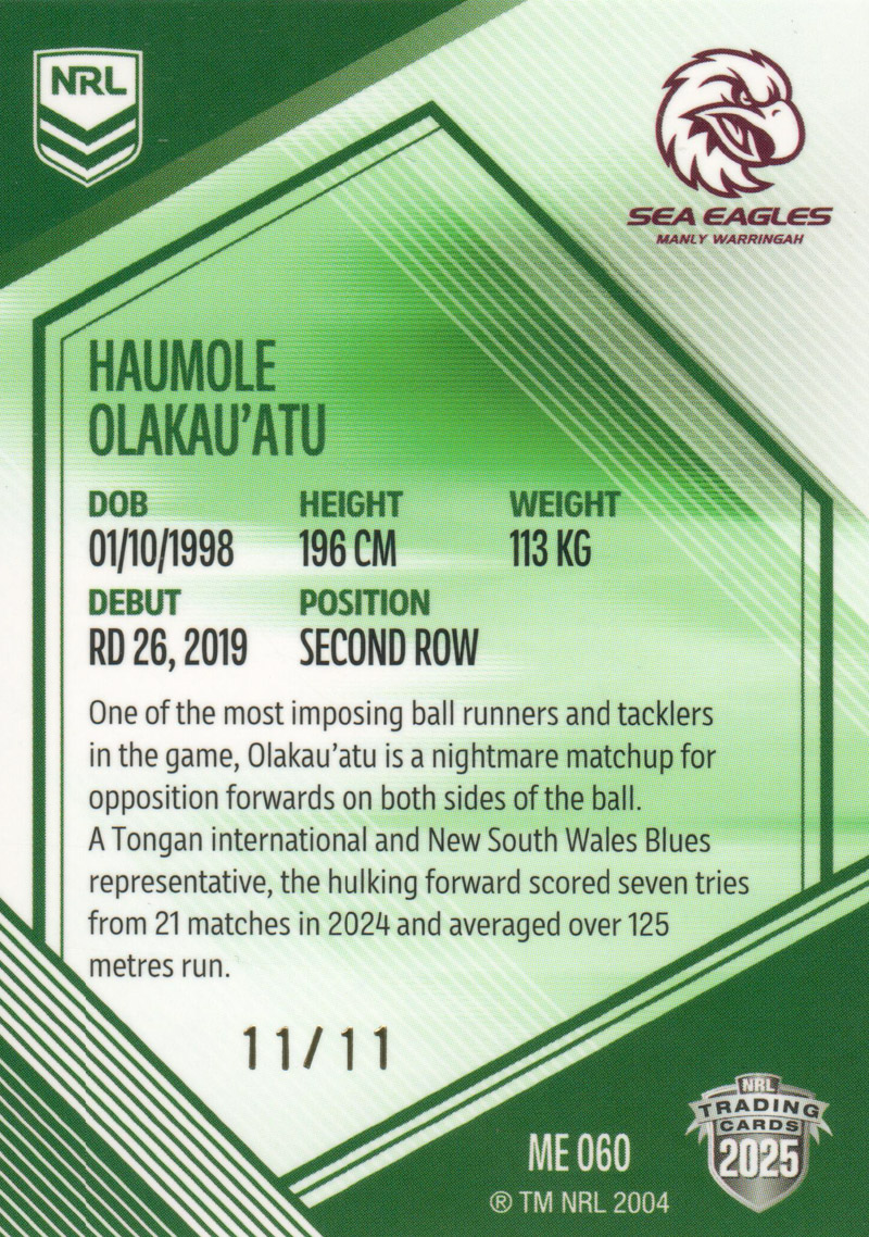 Haumole Olakau'atu back