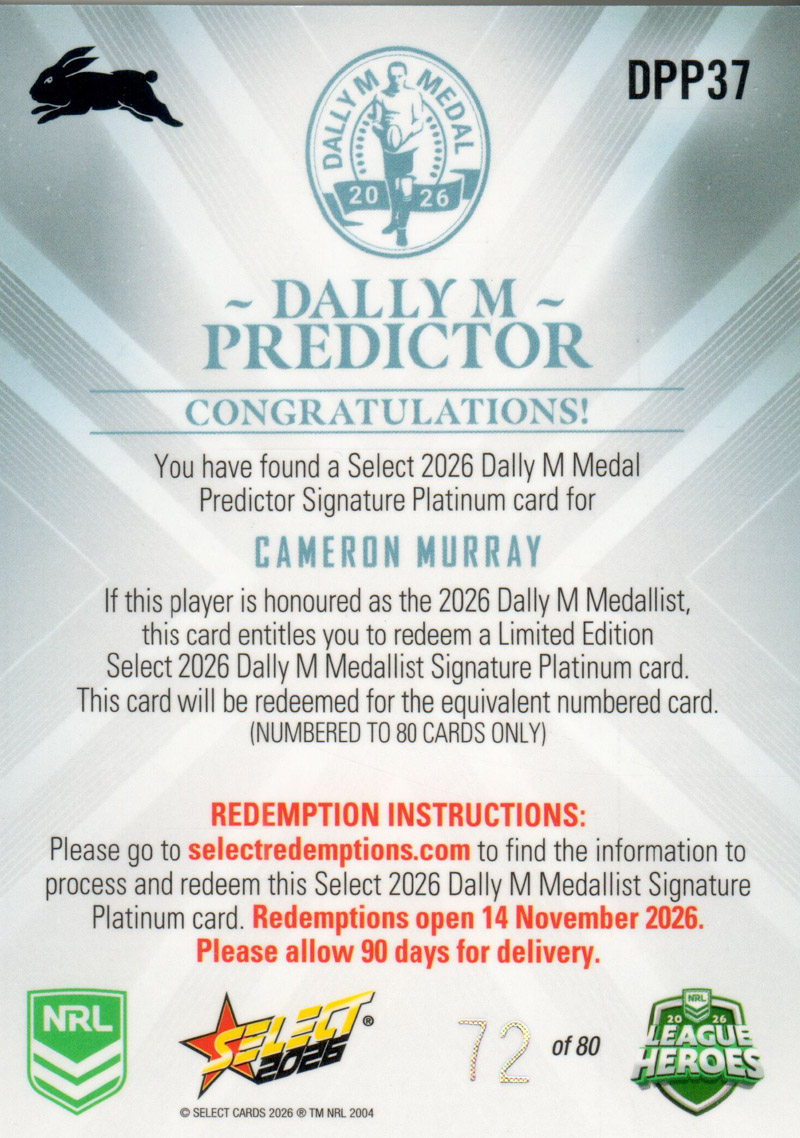 Cameron Murray back