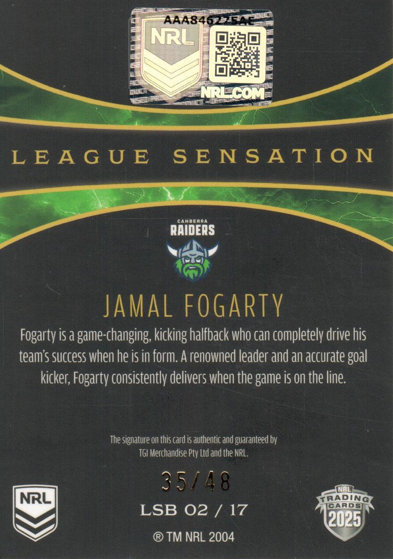 Jamal Fogarty back