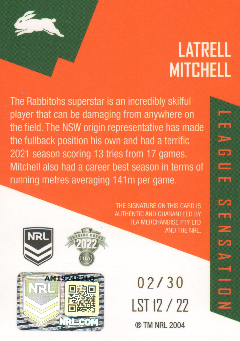 Latrell Mitchell back
