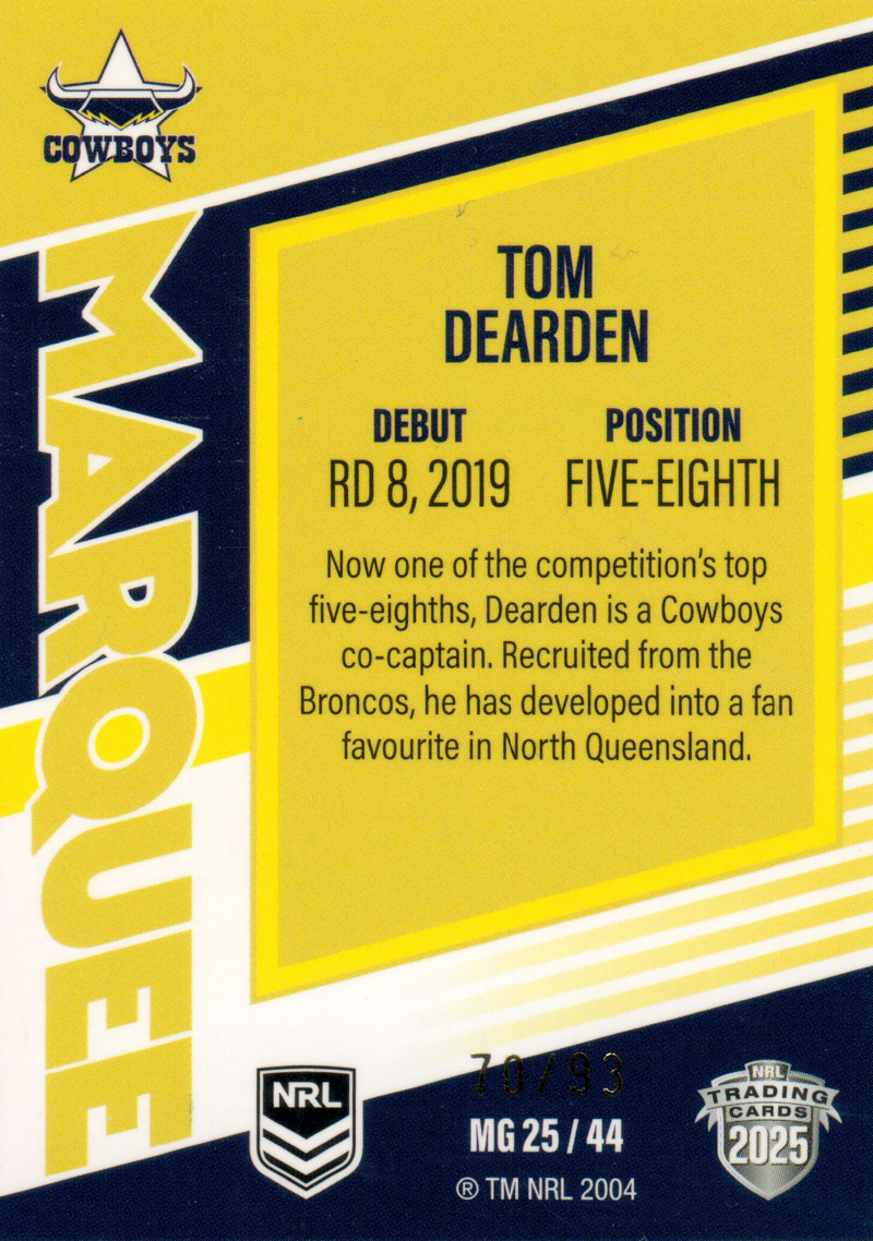 Tom Dearden back