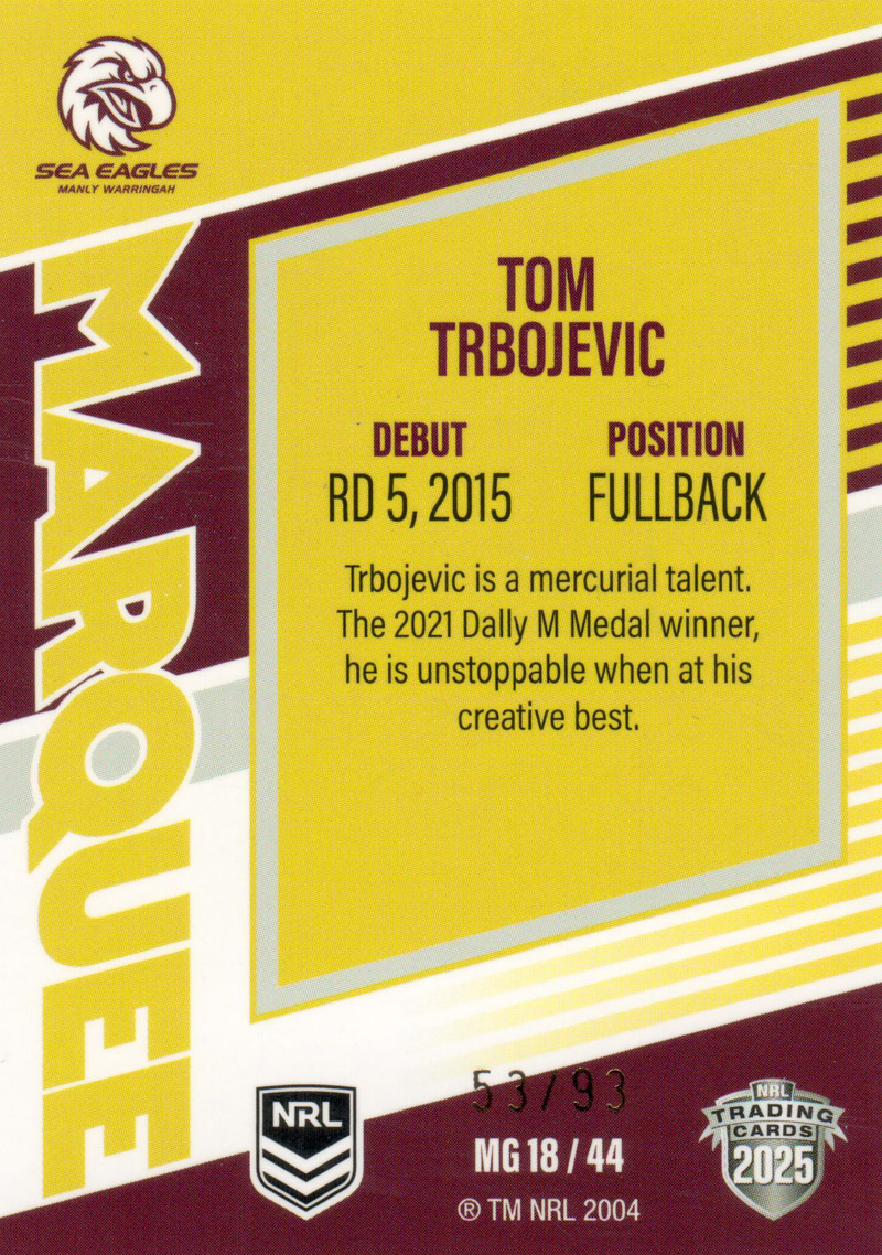 Tom Trbojevic back
