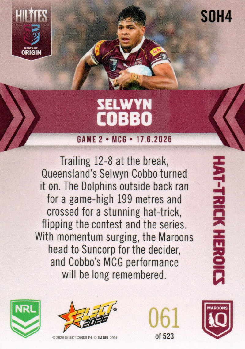 Selwyn Cobbo back