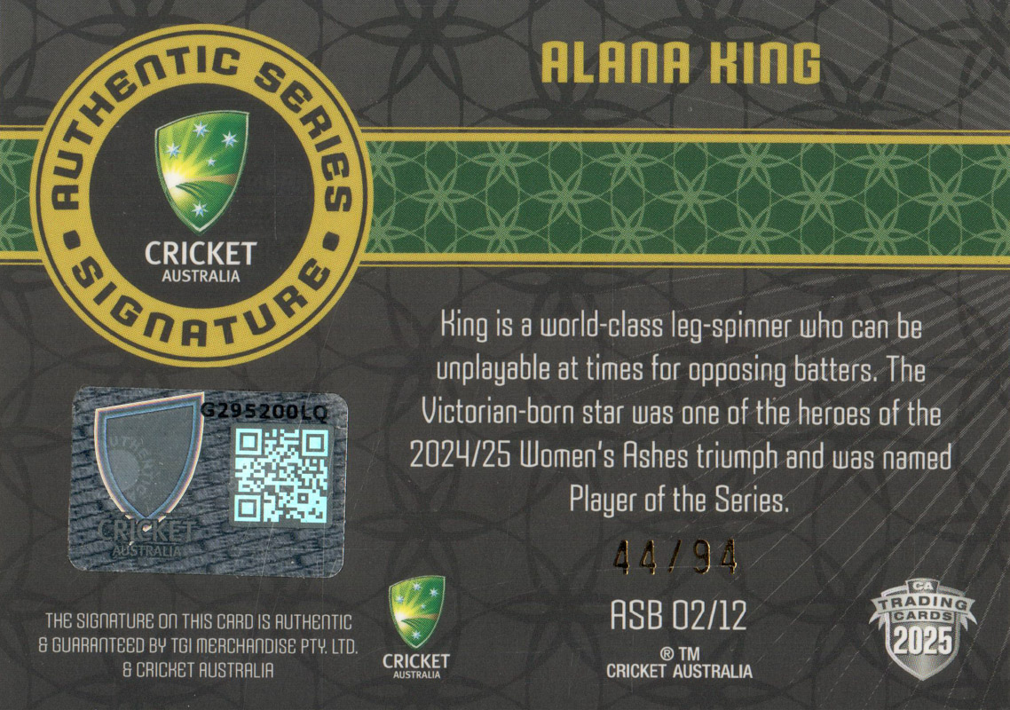 Alana King back