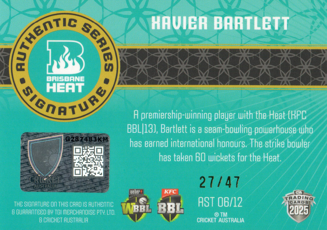 Xavier Bartlett back