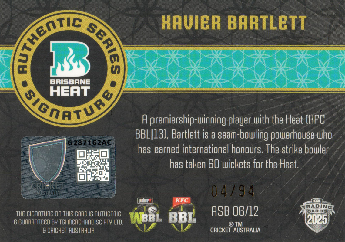 Xavier Bartlett back