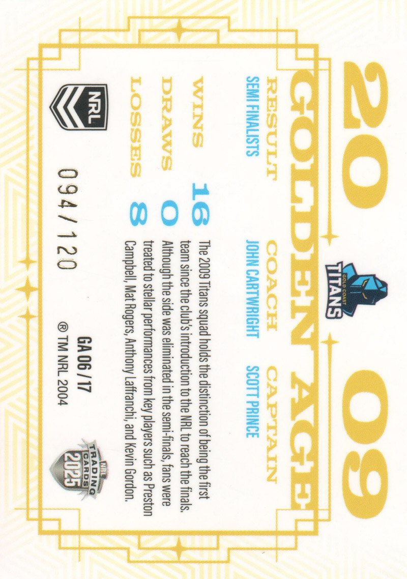 2009 Golden Age - Titans back