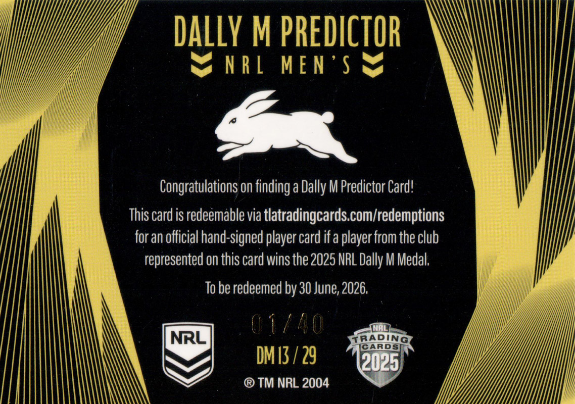 South Sydney Rabbitohs back
