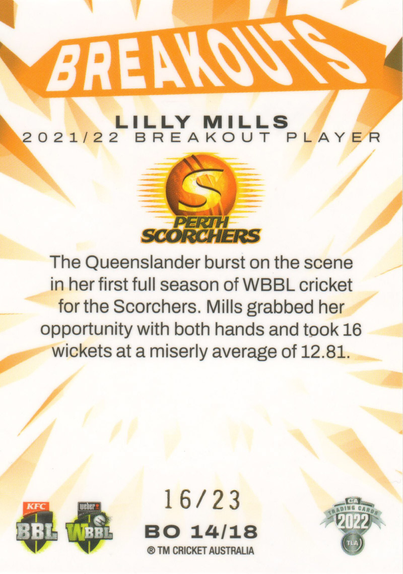 Lilly Mills back