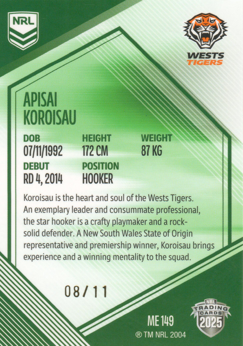Apisai Koroisau back