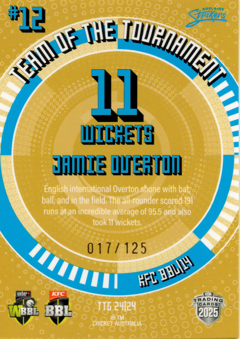 Jamie Overton back