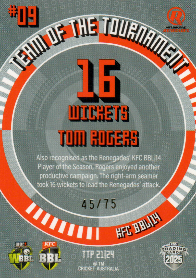 Tom Rogers back