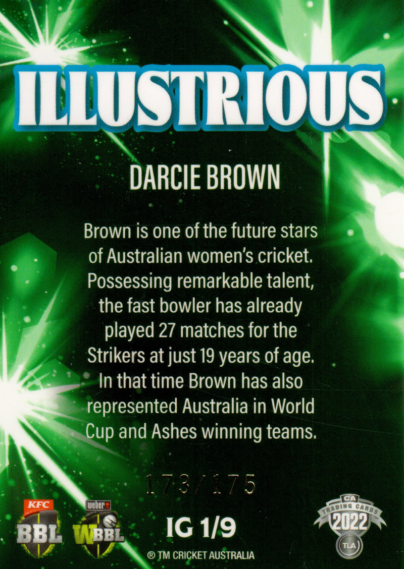 Darcie Brown back