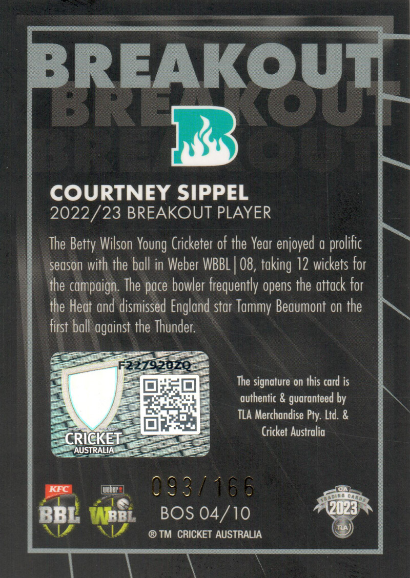 Courtney Sippel back