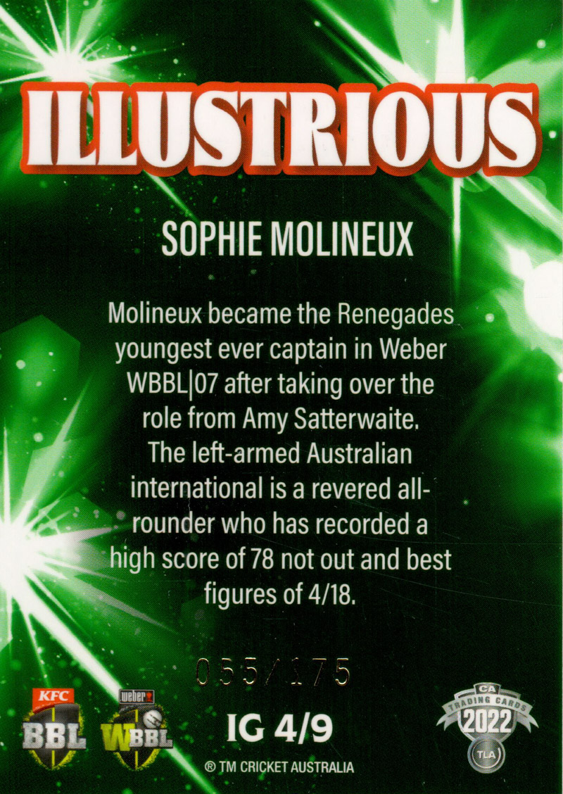 Sophie Molineux back