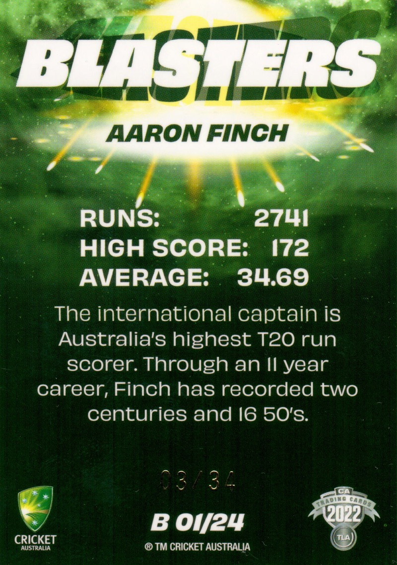 Aaron Finch back