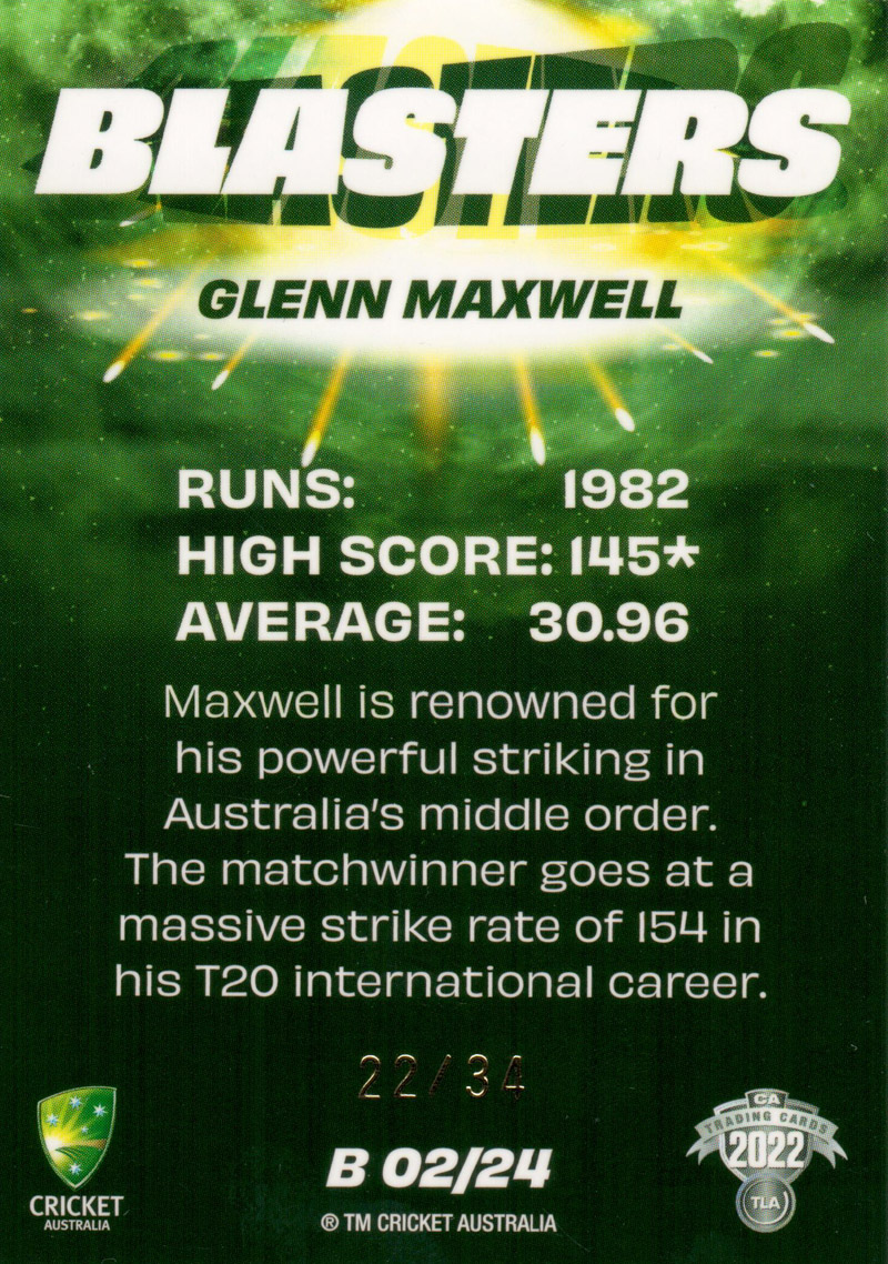 Glenn Maxwell back